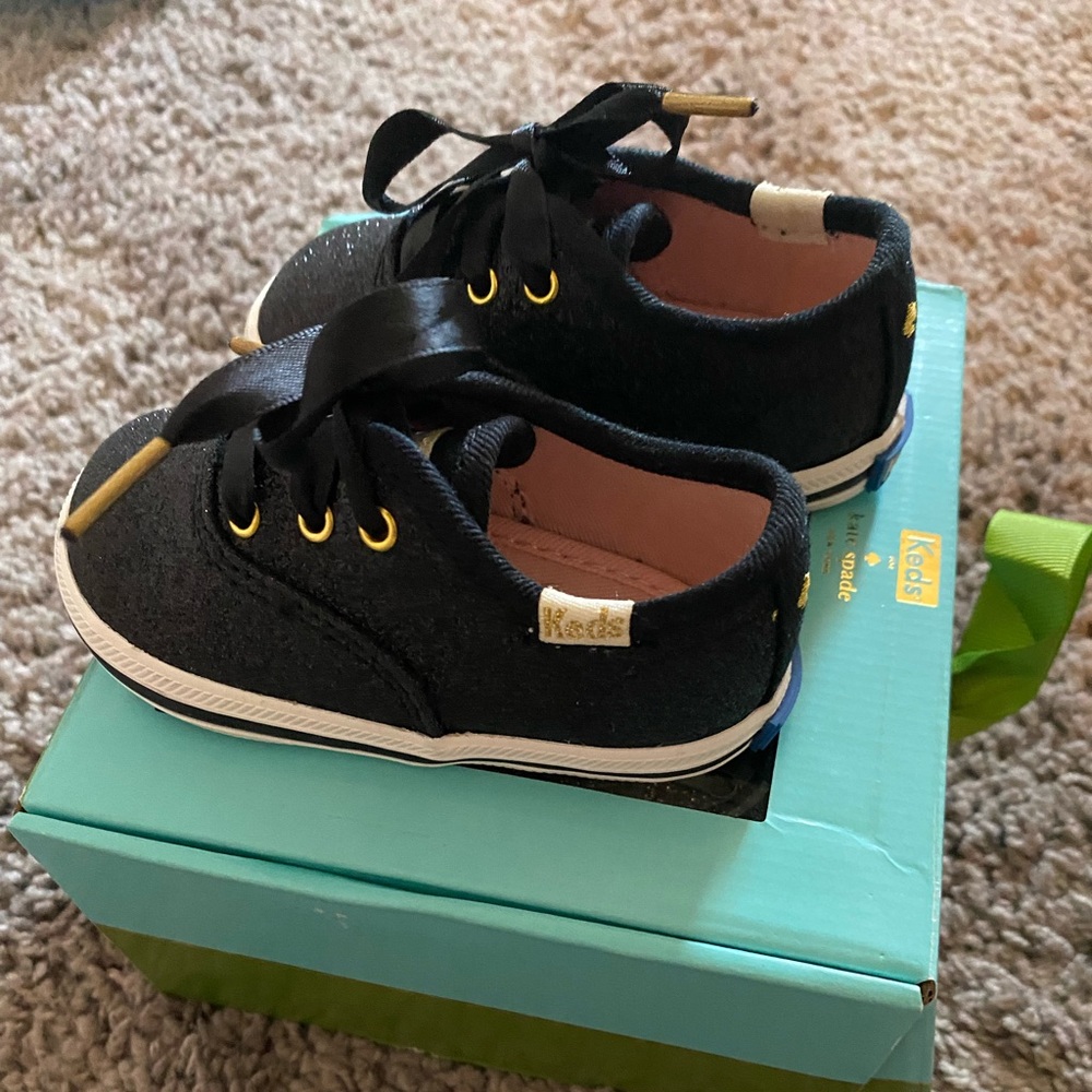 Black Glitter Kate Spade shoes
